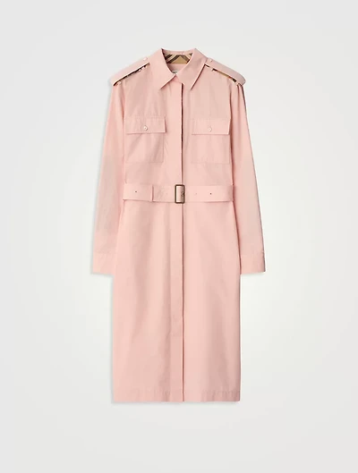 Cotton Poplin Shirt Dress
