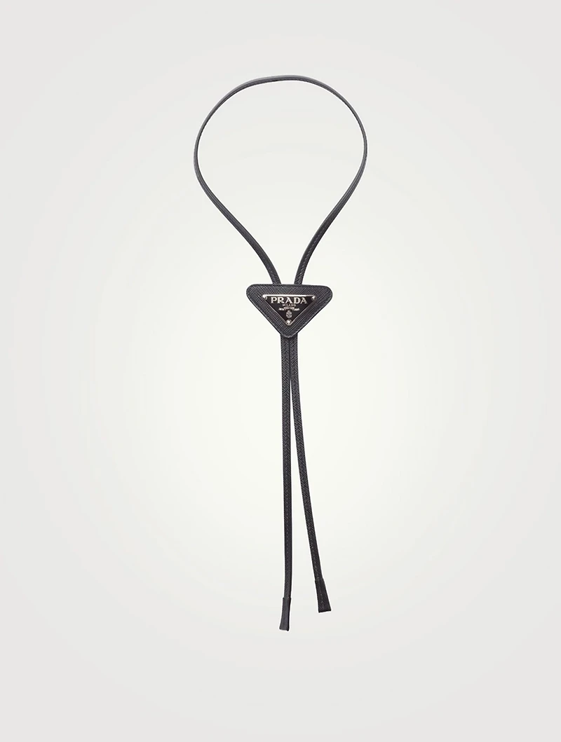 Saffiano Leather Bolo Tie