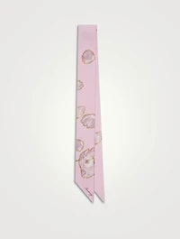 Skinny Poppy Silk Scarf