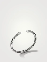 Cable Classics Bracelet Sterling Silver With Pavé Diamonds