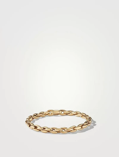 Elongated Box Chain Bracelet 18k Yellow Gold