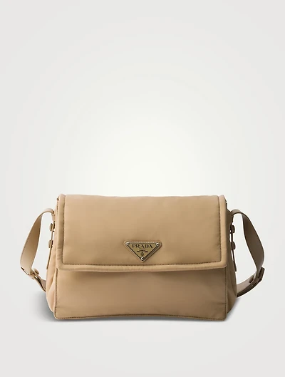 Medium Padded Re-nylon Shoulder Bag