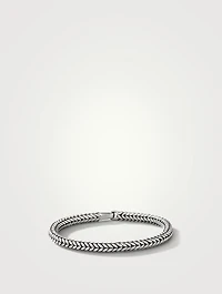 Chevron Bead Bracelet Sterling Silver
