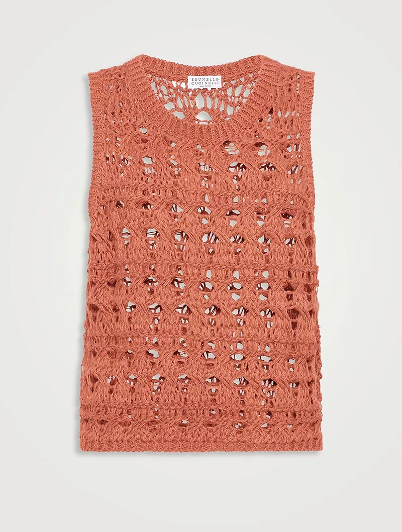 Textured Net Top