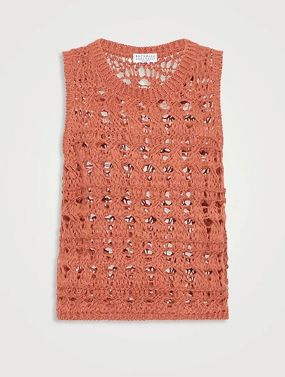 Textured Net Top