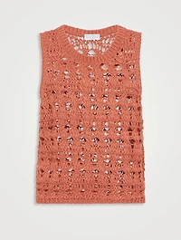 Textured Net Top