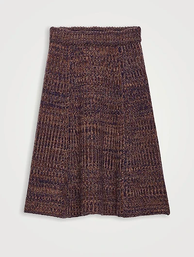 Wool And Cashmere Knit Skirt