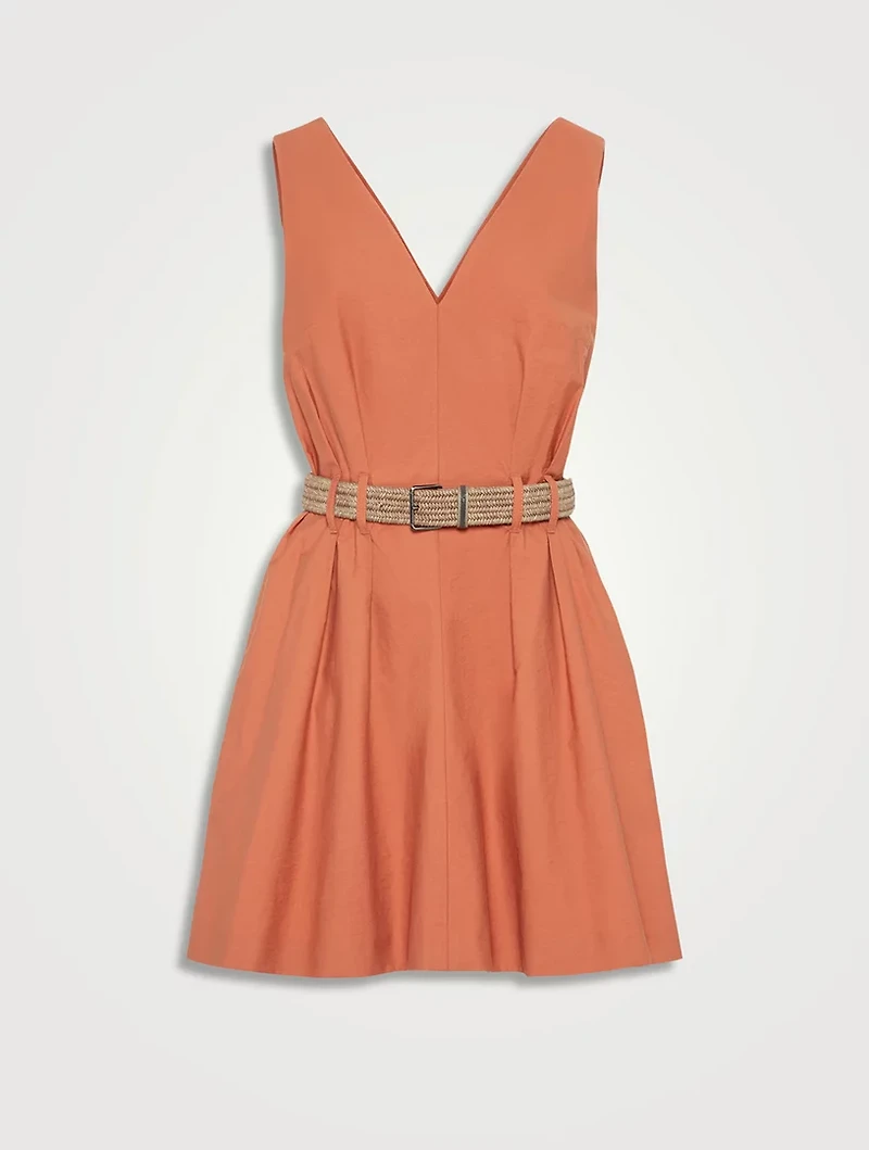 Twill Mini Dress