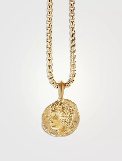 Virgo Amulet In 18k Yellow Gold