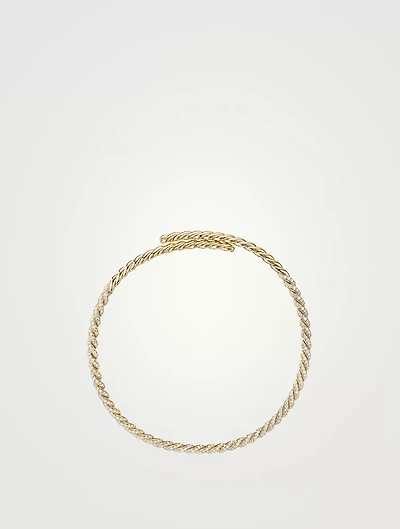 Pavéflex Necklace In 18k Yellow Gold With Diamonds