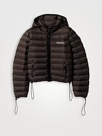 Light Pongé Down Hoodie Jacket
