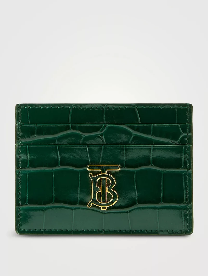 Embossed Leather Tb Card Case