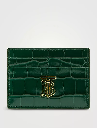Embossed Leather Tb Card Case