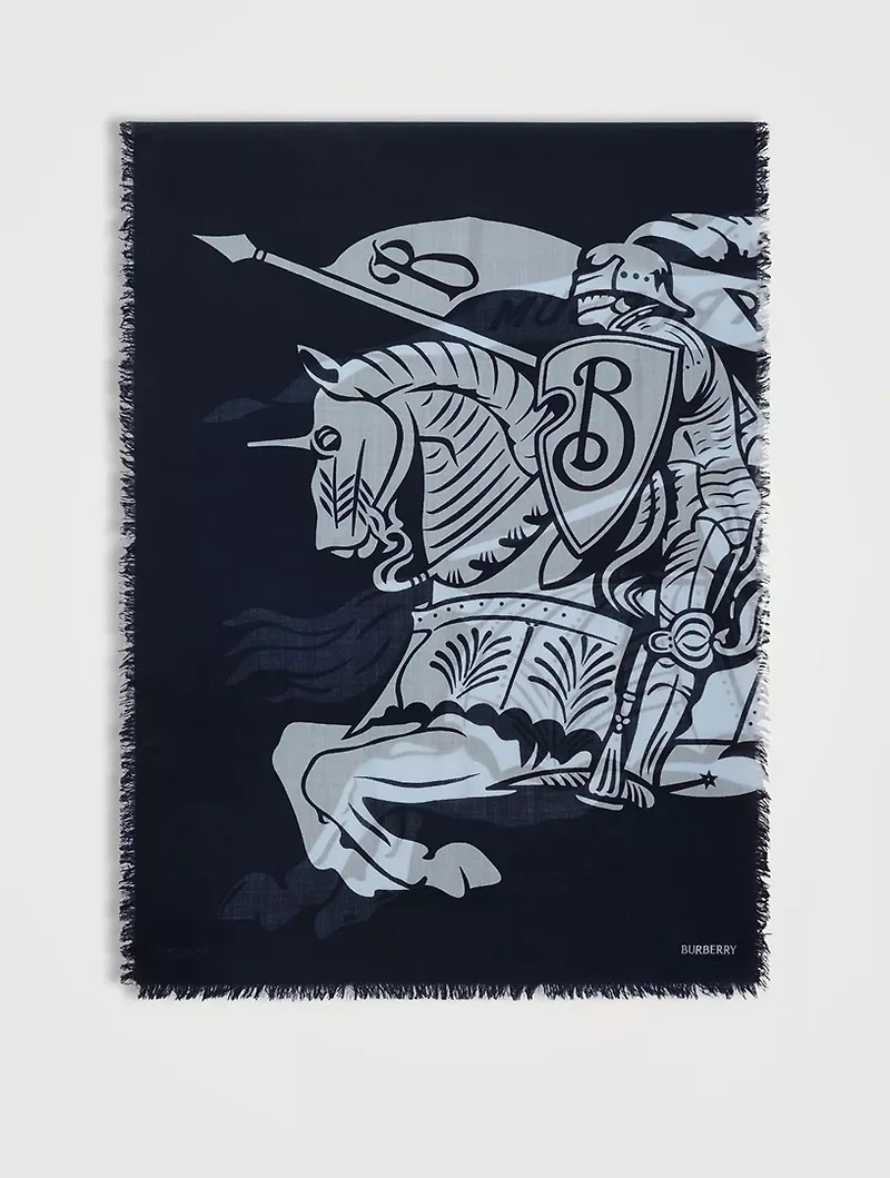 Wide Ekd Wool Scarf