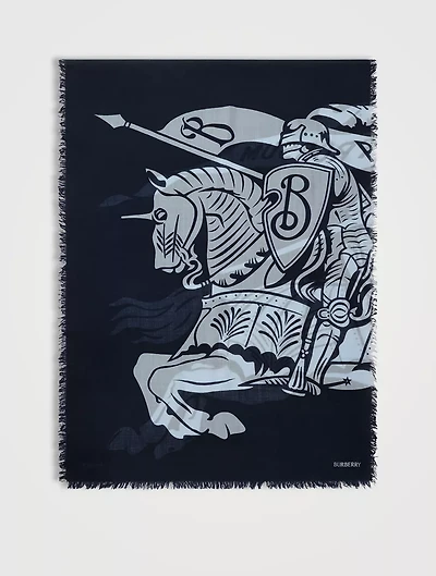 Wide Ekd Wool Scarf