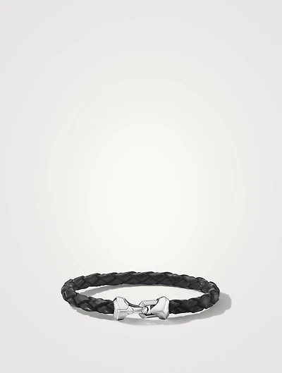 Armory® Black Leather Bracelet