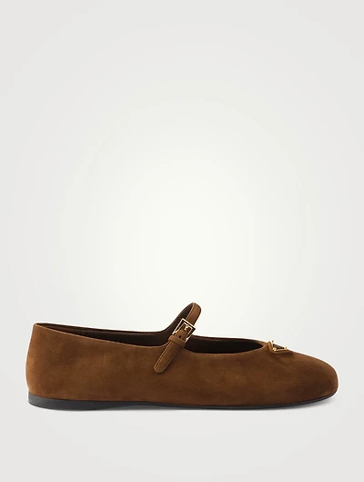Suede Ballerinas