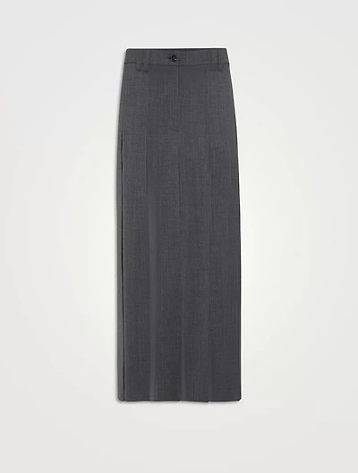 Long Pleated Skirt