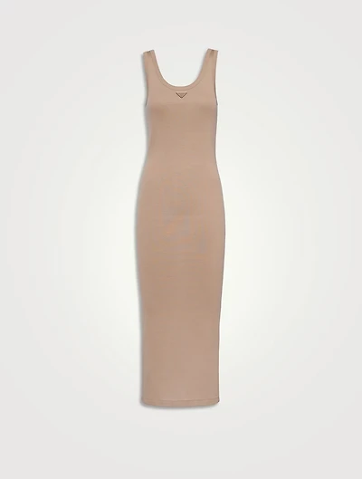Ribbed Knit Cotton Dress