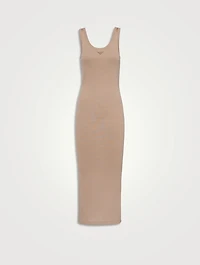 Ribbed Knit Cotton Dress