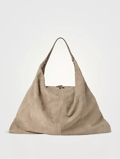 Suede Hobo Swing Bag