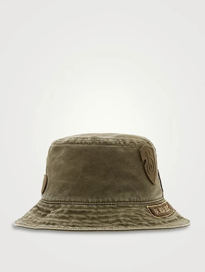 Badge Cotton Bucket Hat
