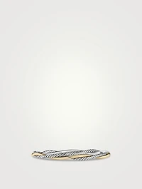 Petite Infinity Bracelet Sterling Silver With 14k Yellow Gold