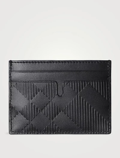 Embossed Check Card Case