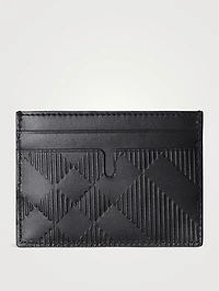 Embossed Check Card Case