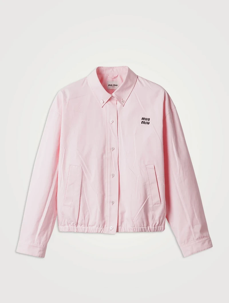 Poplin Blouson Jacket