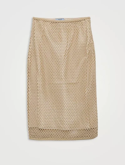 Cotton Mesh Skirt