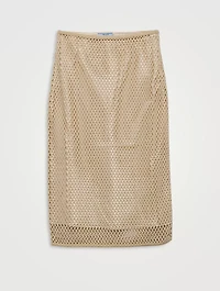 Cotton Mesh Skirt