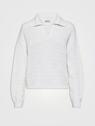 Cotton Knit Polo Shirt