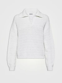 Cotton Knit Polo Shirt