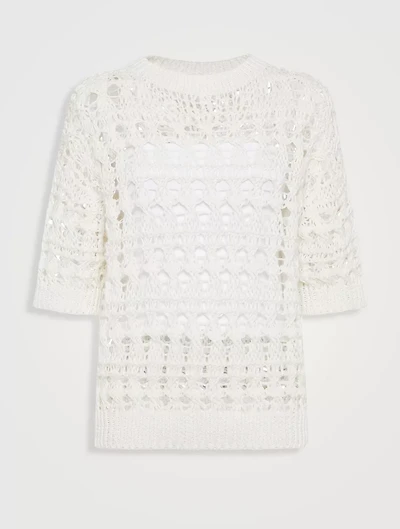 Textured Net Sweater