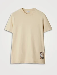 Check Label Cotton T-shirt