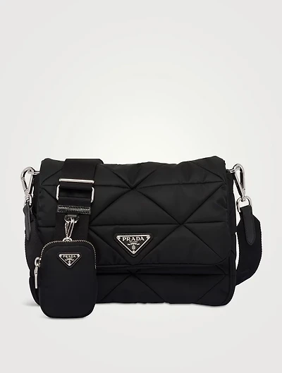 Padded Re-nylon Shoulder Bag