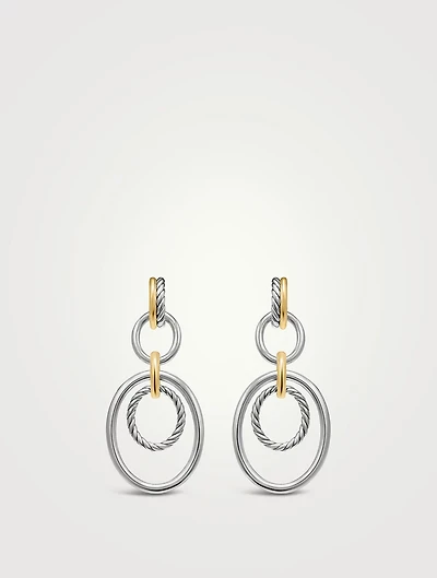 Dy Mercer® Mobile Drop Earrings In Sterling Silver With 18k Yellow Gold, 65.7mm