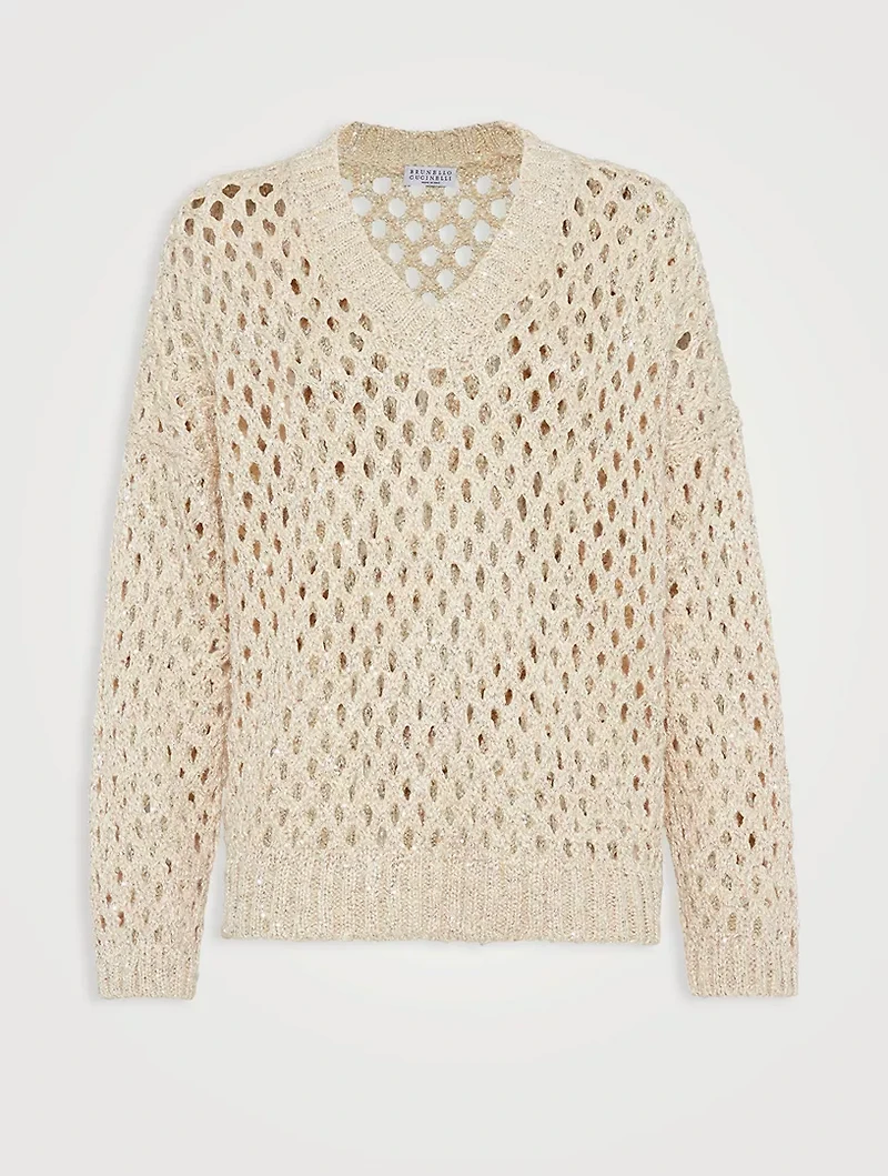 Dazzling Net Sweater