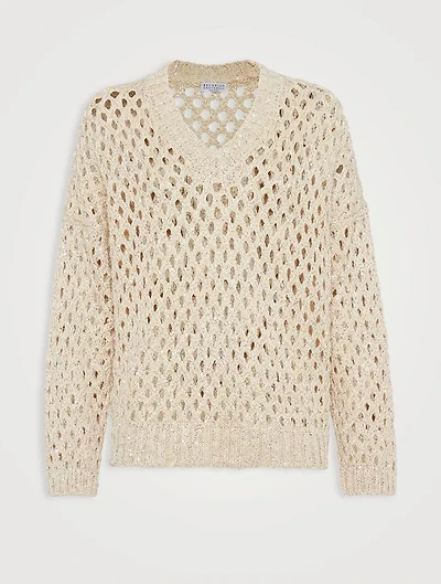 Dazzling Net Sweater