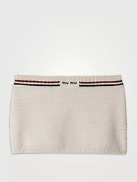 Cotton Knit Miniskirt