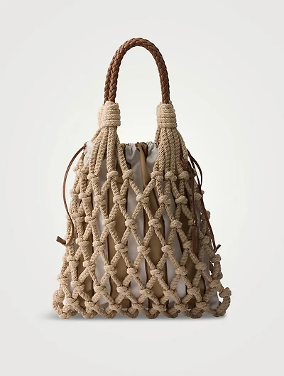 Medium Cotton Macramé Bag
