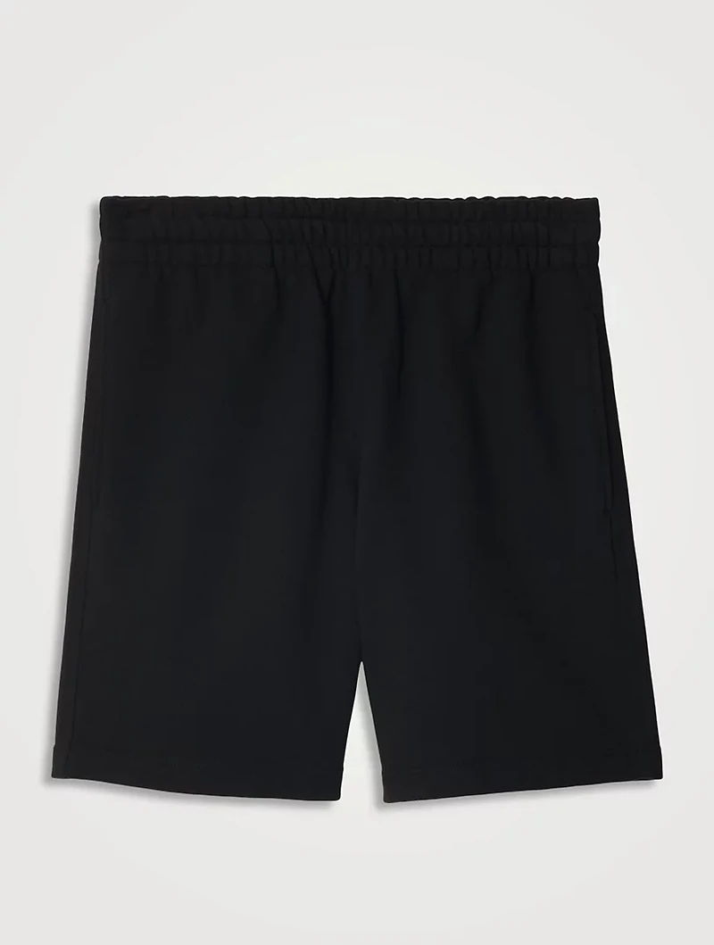 Check Label Cotton Shorts