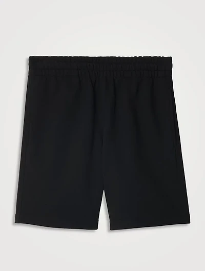 Check Label Cotton Shorts