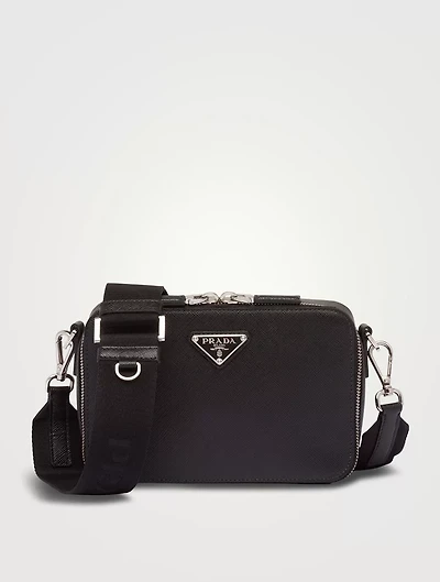 Small Saffiano Leather Prada Brique Bag