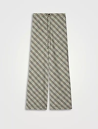 Check Cotton Pyjama Trousers