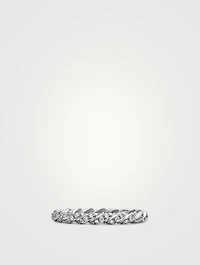 Pavé Petite Band Ring 18k White Gold With Diamonds, 2.8mm