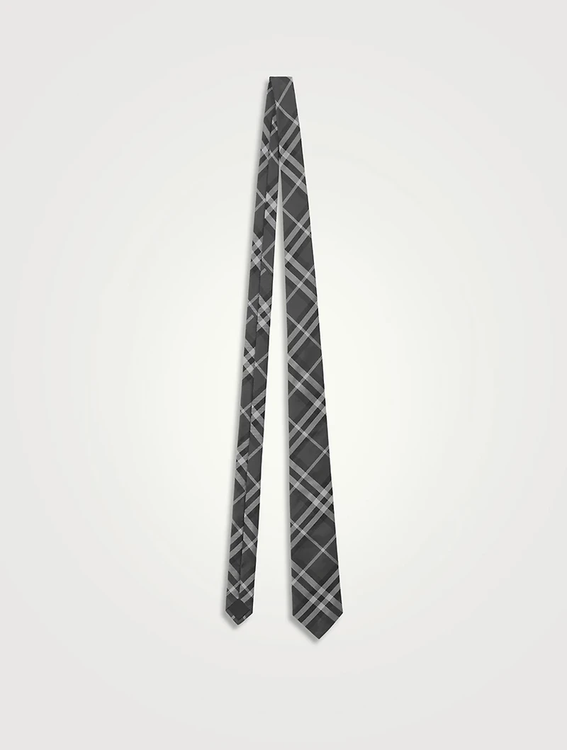 Check Silk Tie