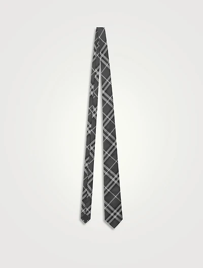Check Silk Tie