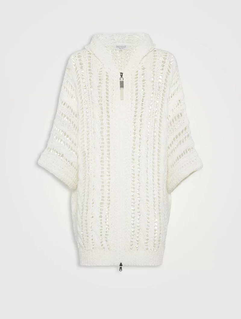Cable & Mesh Cardigan